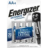 Energizer Ultimate Lithium AA-batterijen - 4 stuks
