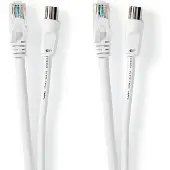 Nedis Netwerk en coax kabel | | Met Connectoren | 1.5 m (Cat6, Wit)