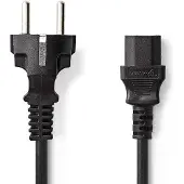 Nedis Voedingskabel | Schuko Male - IEC-320-C13 | 2,0 m | Zwart Nedis