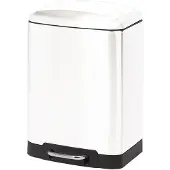 Duett Pedaalemmer - 6 liter - metaal - wit