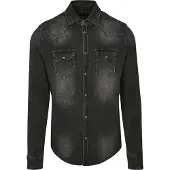 Brandit Overhemd 'Riley' black denim