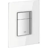 GROHE Skate Cosmopolitan bedieningsplaat tweeknops frontbediening glas Wit