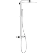 GROHE Euphoria SmartControl - Doucheset Cubo Duo 310 met thermostaat, 2-jet, moon white 26508LS0