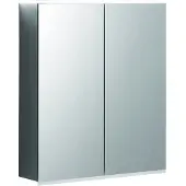 Geberit Spiegelschrank Option Plus mit Beleuchtung zwei Türen 600x700x172mm
