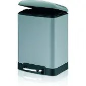 kela Prullenbak Kela Davino Pedaal Silent Close 6L Light Grey