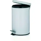kela Afvalemmer Cornell Rvs Wit, 12 L - Kela