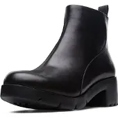 Camper Campervoor vrouwen. K400228-004 Wanda leren enkellaarsjes zwart (40), Leer, 3 tot 5 cm, Ritssluiting, Casual