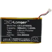 123accu Logitech 533-000088 accu (500 mAh, huismerk)