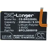 123accu Blackberry 1ICP4/59/93 / BPCLS00001B accu (2500 mAh, huismerk)