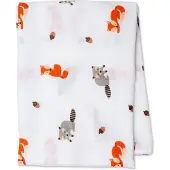Lulujo - hydrofiele doek - swaddle - katoen - 120x120 cm - Forest Friends