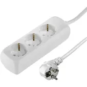 Hama 3-Way Power Strip With Child Safety Feature 5 M White