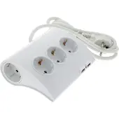 Q-Link Stekkerdoos - 5-voudig - 1x Type E/F male naar 5x Type F female - 250