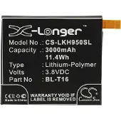 123accu LG BL-T16 / EAC62718201 accu (3000 mAh, huismerk)