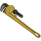 Hofftech Rechte pijpentang - robuust staal - geel - 45 cm