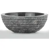 Teakea Zwart Marmeren Waskom Oblique 45x21 / 15