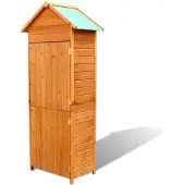vidaXL Tuinkast 42,5x64x190 cm bruin