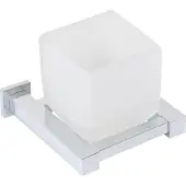 Plieger Cube Bekerhouder Matglas Chroom - Wandmontage - Tandenborstelhouder Badkamer