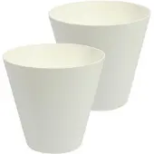 Prosperplast Bloempot Buiten Rond Tubus 25cm WIT Prosperplast / 2 STUKS ! /