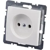 Berker Wandcontactdoos s1 enkelvoudig + centraalplaat inbouw wit