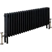 Eastbrook Rivassa 3 koloms verwarming 30x137,3cm Antraciet 1342 watt
