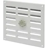 Sencys verstelbaar ventilatierooster, maat 19.5 x 19.5 cm wit