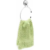 Relaxdays Handdoek ring zonder te boren zuignap handdoek houder zilver
