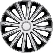 Car Plus Wieldoppen Alaska 14 Inch Abs Zilver/zwart Set Van 4