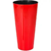 Prosperplast Bloempot Buiten Hoog Rond Tubus Slim Shine 20cm KORAALROOD Prosperplast