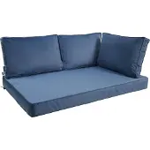Madison Palletkussen Velvet Blauw 4-delige kussenset - 120cm x 80cm