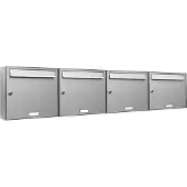 Brulo 4 personen adressen brievenbus systeem RVS