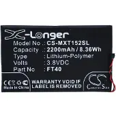 123accu Motorola FT40 / SNN5955A accu (2200 mAh, huismerk)