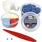 Foam Clay Foam & Silk Clay Funny Friends - Boetseren - Monster -Blauw - 1 stuk