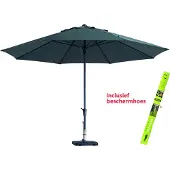 Madison Parasol Madison Rond Timor Grijs 400 cm incl Beschermhoes