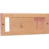 Saunia - Houten ventilatie schuif rooster