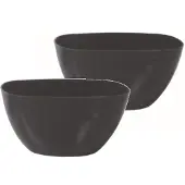 Prosperplast Bloemschaal Plantschaal Ovaal Dums 36x15x13cm ANTRACIET Prosperplast / 2 STUKS ! /