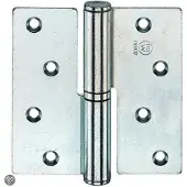 Bsw Kogelstiftpaumelle Rechte Hoek Verzinkt Rechts 100 x 100 mm