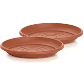 Prosperplast Onderschotel Terra 37cm TERRACOTTA Prosperplast / 2 STUKS ! /
