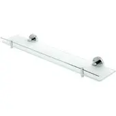 Eastbrook Genoa messing glazen planchet met rand chroom
