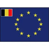 Talamex European With Small Belgium Flag Blauw 50 x 75 cm