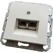 Gira ST55 inbouw contactdoos data UAE CAT5E RJ45 CREME