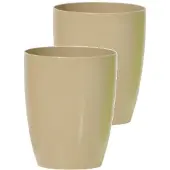 Prosperplast Bloempot Rond Duow 16cm MOKKA Prosperplast / 2 STUKS ! /
