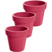 Prosperplast Bloempot Buiten Rond Lofly 13cm FRAMBOOS Prosperplast / 3 STUKS ! /