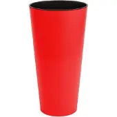 Prosperplast Bloempot Buiten Hoog Rond Tubus Slim 20cm KORAALROOD Prosperplast