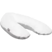 Snoozzz voedingskussen L - Teddy grijs wit -185 cm female