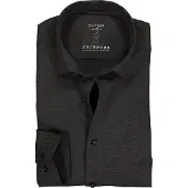 Olymp Level 5 Five overhemd gemêleerd Body Fit grijs jersey