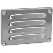 Nedco Aluminium schoepenroosters aluminium schoepenrooster 160x160 mm kleine schoepen aluminium wit