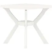 vidaXL Bistrotafel 70x70x72 cm kunststof wit
