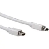 ACT Mini DisplayPort kabel - versie 1.2 (4K 60 Hz) - UL / wit - 1 meter