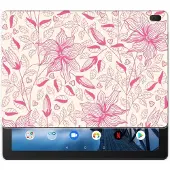 B2Ctelecom Lenovo Tab E10 Siliconen Hoesje Pink Flowers
