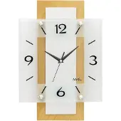 AMS Zendergestuurde wandklok F5507